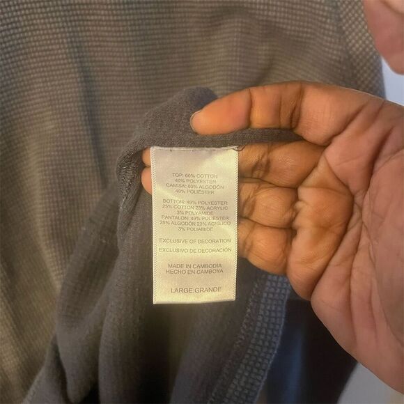 Tommy‎ Bahama Men's Gray Waffle Knit Thermal Sweater Size L - Picture 5 of 8